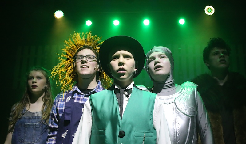 Dorothy, Scarecrow, The Wiz, Tinman, Lion. Photo Mark Gorman