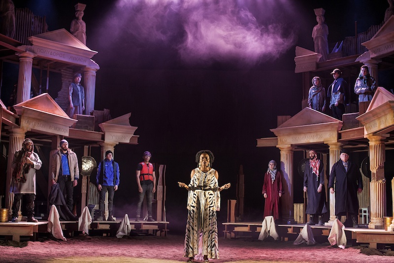Emanuella Cole front and centre, with the ensemble. Photo: Drew Farrell