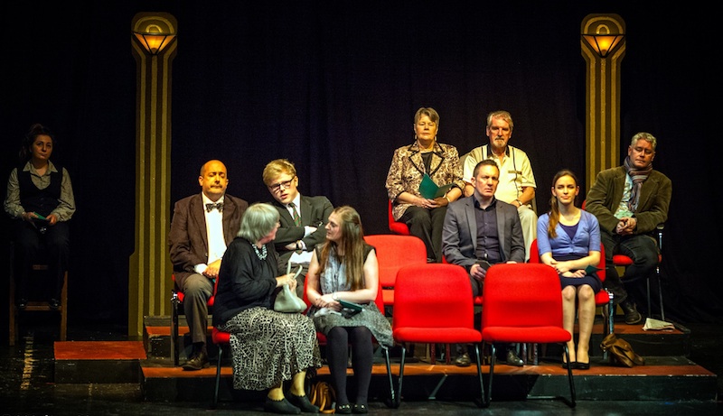 The cast of Audience. Photo Walter Hampson