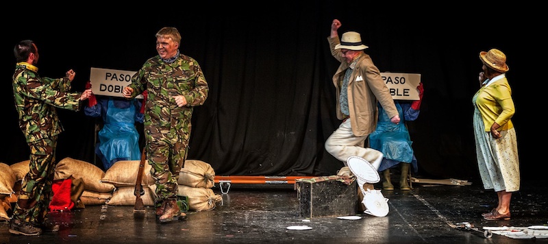 The cast of Picnic on the Battlefield. Photo: Walter Hampson