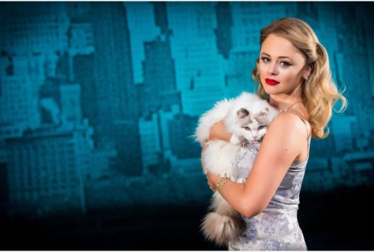 Emily Atack as Holly Golightly. Photo: Sean Ebsworth Barnes