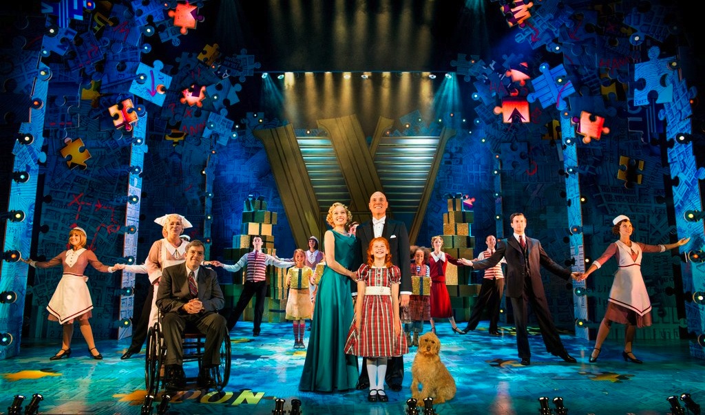 Tne cast of Annie, finale. Photo Paul Coltas
