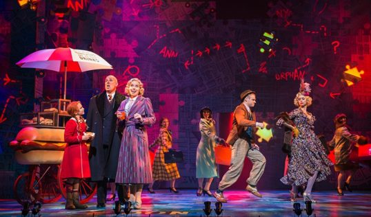 Tne cast of Annie. Photo Paul Coltas
