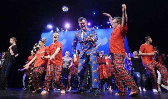 The Awfey Huge Fantastic Variety Show in full swing. Pic: Greg Macvean