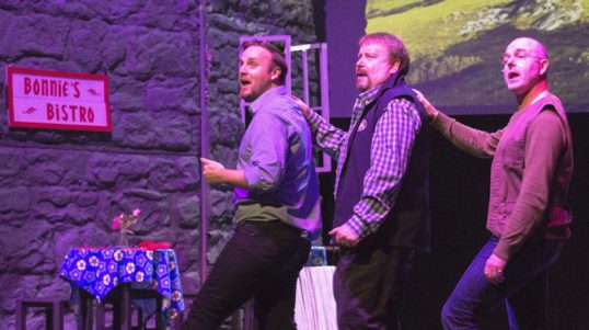 Michael Scott, Simon Boothroyd and Steve Griffin. Photo: Val McManus