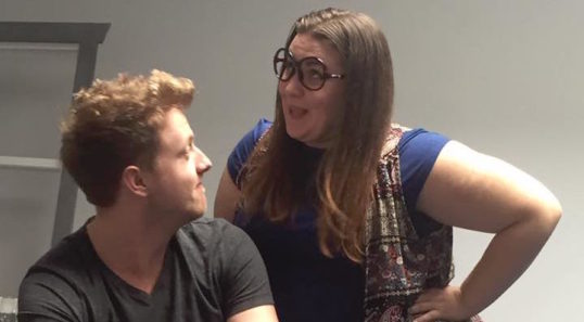 Boston Alexander and Rebecca Divine in rehearsals. Photo: Hysterically Human