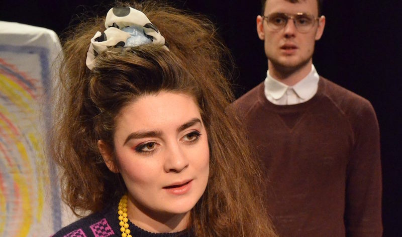 Hana Mackenzie and Conor Mainwaring in rehearsal