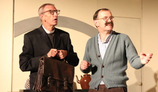 Murray Petrie and Scott Kerr in Ne'er the Twain. Photo Sarah Howley
