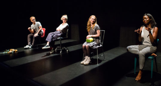 Robert Boulter, Beth Park, Emma Fielding and Emmanuella Cole. Photo: Sally Jubb