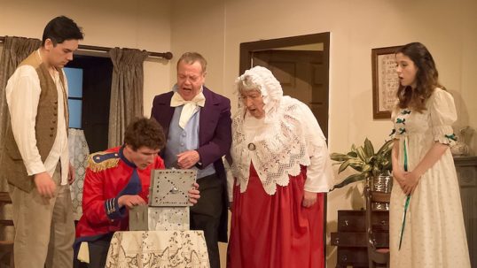 Stewart O’Neill; Peter Morrison; Iain Fraser; Sally North; Alix Spinks – photo by Terry Railley