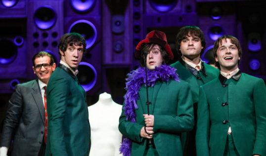 Ryan O'Donnell (Ray Davies), Mark Newnham (Dave Davies), Andrew Gallo (Mick Avory) and Garmon Rhys (Pete Quaife). Photo Kevin Cummins