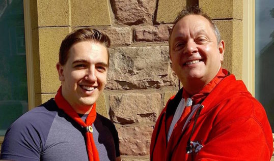 Bryan McCaffrey, new junior gang MD with direcrtor Andy Johnston. Photo: EGS