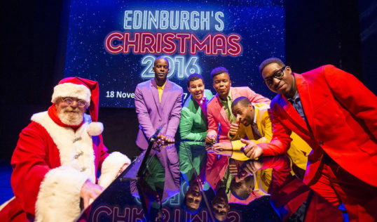 Five Guys Named Moe with Santa Clause on keys. Photo: Duncan McGlynn