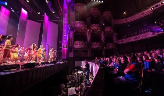 John Duncan at work in the pit of the King's Theatre, MDing the Gang Show. Photo Scott Walker