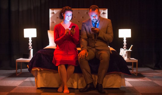 The Course of True Love at the Brunton Sat 30. Irene Allan and Mark Jeary. Photo Tommy Ga-Ken Wan
