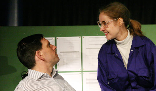 Andy Clark and Helen MacKay. Photo: Leslie Black