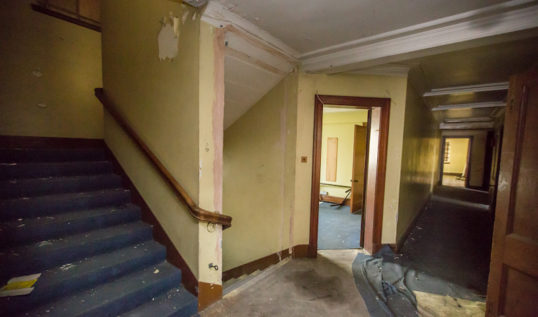Citadel Theatre Leith. Backstage is a labyrinth of round spaces. Photo Chris Scott Photography.