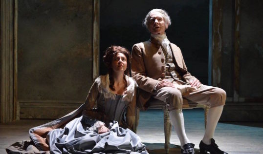 Shanaya Rafaat (Lucie) and Patrick Romer (Manette). Photo: Robert Day 