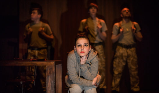 A scene from Sheep from Tron Young Company. Photo Andy Catlin.
