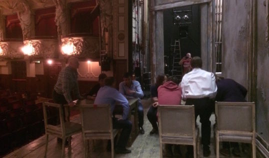 Stage rehearsal. Pic Suzanne Senior