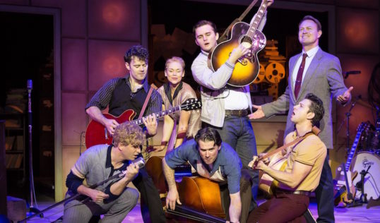 The cast of Million Dollar Quartet. Photo Darren Bell