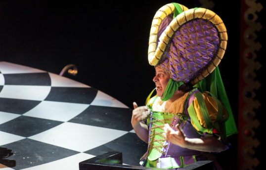 Alan Francis as the Duchess. Photo credit Drew Farrell