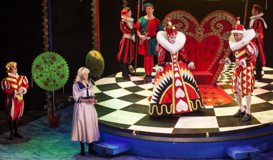 Isobel McArthur, Jess Peet, Tori Burgess, David Carlyle, Gabriel Quigley, John Macaulay as King, David James Kirkwood. Pic Drew Farrell