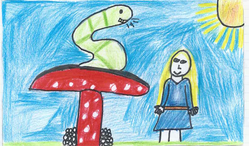 Alice and the Caterpillar by Flora