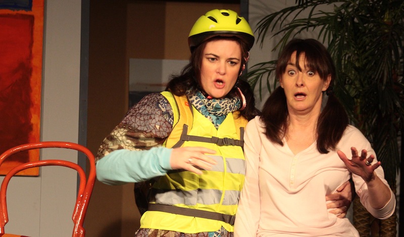 Clare Waugh and Hilary Lyon. Pic Leslie Black