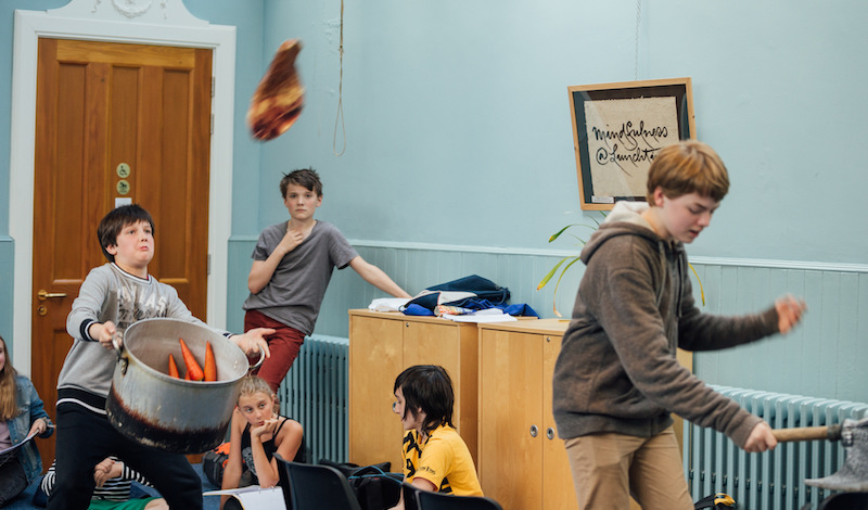 The cast of Danny 306 in Rehearsal 1