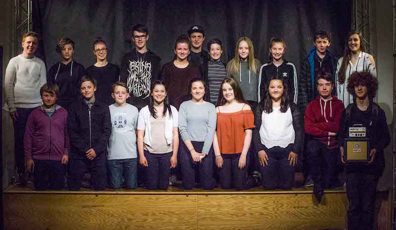 The cast of Distortion. Pic Alistair Pryde