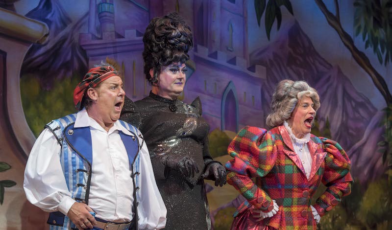 CINDERELLA Andy Gray as Buttons Grant Stott as Hibernia Hardup Allan Stewart as Fairy May Photo by Douglas Robertson