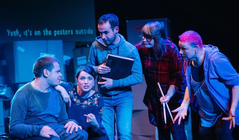 Robert Softley Gale, Lauren Gilmour, Joseph Brown, Audrey Tait and Caroline Parker. Credit Mihaela Bodlovic