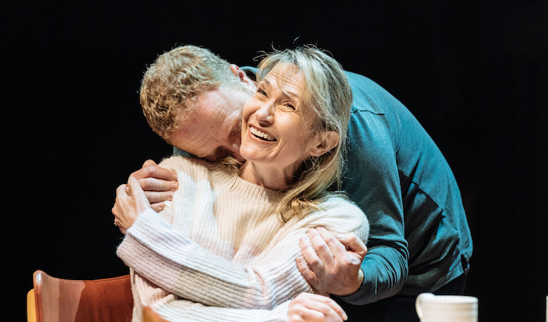 Hilary Maclean (Jean) with Phil McKee (Rab) in Sunshine on Leith. Photography by Manuel Harlan