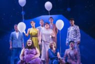 Alison Fitzjohn as Claire, Jayne McKenna as Zoe, Rachel Lumberg as Rachel & Emily Joyce as Heather with Five To Five in The Band. Pic Matt Crockett