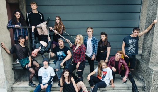 The cast of EU Footlight's American Idiot. Pic: EU Footlights