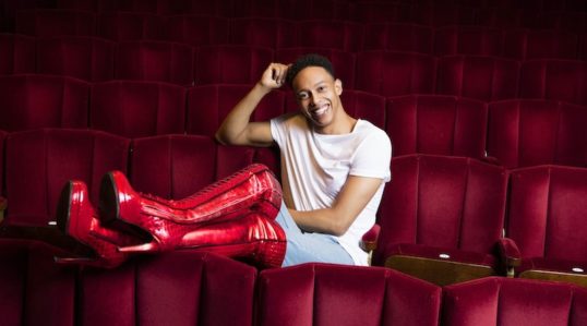 Callum Francis Lola in Kinky Boots. Image Darren Bell