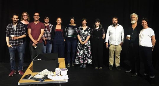 The cast and creatives of Ulster American at the Traverse. Pic: Traverse