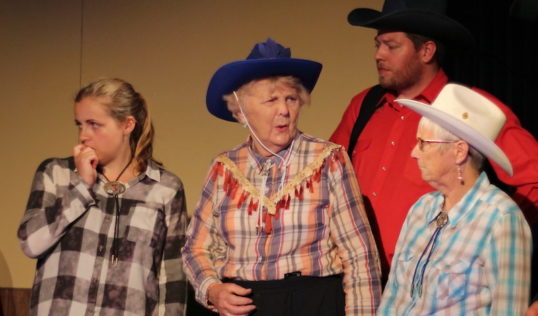 Candice Sullivan, Betty Meston, David Hastie and Judith Petrie. Pic Sarah Howley A Fistful of Mondays Saughtonhall Drama