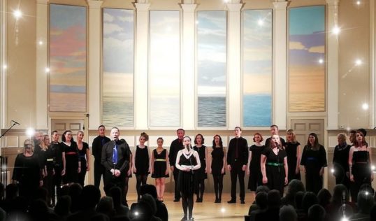 The Bohemians on stage in Stockbridge Church. Pic: the Bohemians.