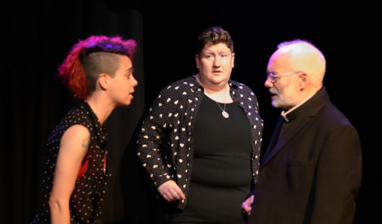 Ganymede Typecast Productions EdFringe 2018 Kiara Pascale, Ash Alexander, Chris Pearson. Pic Alex Addison