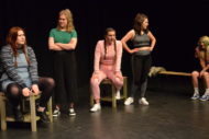 Sob Story Pretty Knickes EdFringe 2018 Lana Pheutan, Becky Niven, Niamh Kinane, Mhairi McCall, Sarah Dingwall. Pic Iain Davie