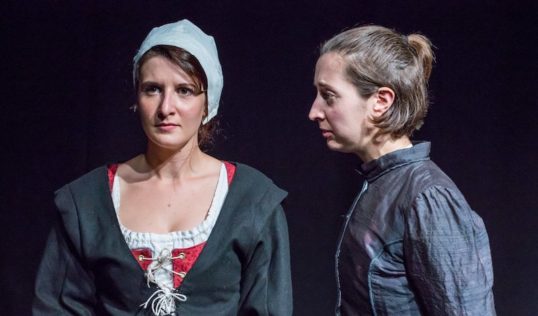 Heaven Burns Assembly Roxy EdFringe 2018 Marion Geoffray and Susanna Mulvihill. Pic Chris Scott
