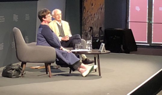 Michael Frayn with Sheena McDonald