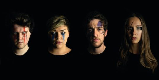Ryan De-La-Haye, Nicola Alexander, Calum Philp and Raydun Alexander. Pic: Amplify Time Productions Antigone Amplify Time Productions EdFringe 2018