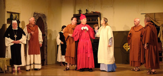 Sally North, Gordon Braidwood, Lynn Cameron, Ronnie Millar, Graham Bell, Stephanie Hammond, John Somerville, Iain Fraser. Pic Kelly SimmondsCambusdonald Royal from EdinburghPeople’s Theatre at Mayfield Salisbury Church