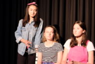 Skirt The Royal Scots Club EdFringe 2018 Chloe Pollock (viv), Clara Doherty (ellie), Leanne Bell (bea). Pic: The Grads