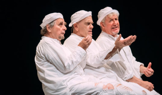 A Joke Assembly Rooms EdFringe 2018 Sylvester McCoy, Robert Picardo and John Bett. Pic Mihaela Bodlovic