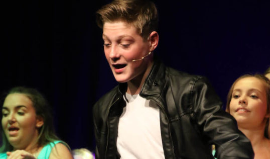 Joe Mooney as Chad. Pic Ric Brannan Photography LYAMC All Shook Up Church Hill Theatre September 2018