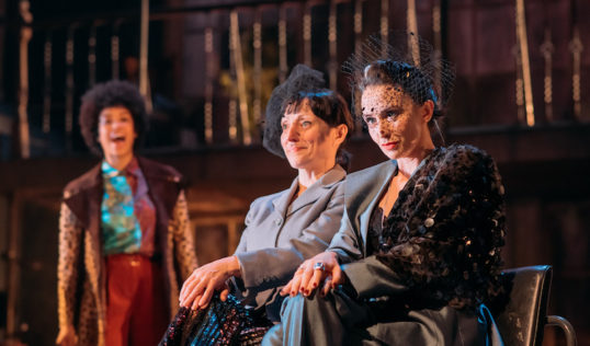 Twelfth Night Lyceum 2018. Jade Ogugua, Joanna Holden and Lisa Dwyer Hogg. Pic: Mihaela Bodlovic